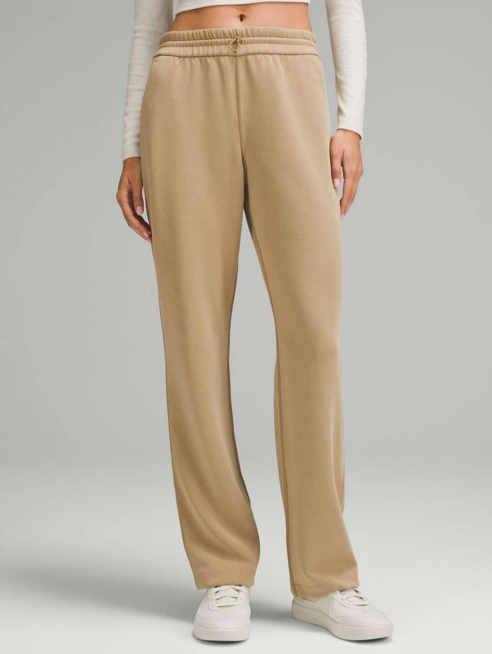 Lululemon Softstreme High-Rise Straight-Leg Pant Espresso Cream LW5EGTS Size 6